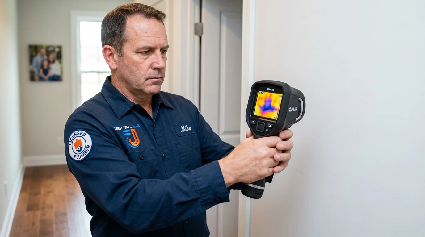 Thermal imaging leak detection by Johns Plumbing LLC in Central Islip